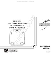 Audiovox VOD10PS2 Operation Manual
