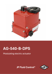 JP Fluid Control AG-540-B-DPS Manual
