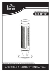 HOMCOM 820-251V81 Assembly & Instruction Manual