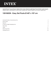 Intex 126166GN Manual