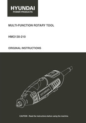 Hyundai power products HMO130-210 Original Instructions Manual
