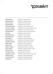 DURAVIT SensoWash Starck f 650000012004320 Mounting Instructions