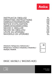 Amica BK2265.4i(E) Operating Instructions Manual
