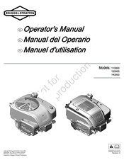 Briggs & Stratton 14D932-0110 Operator's Manual