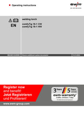 EWM comfyTig 18-1 CW Operating Instructions Manual