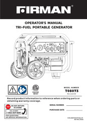Firman T08073 Operator's Manual