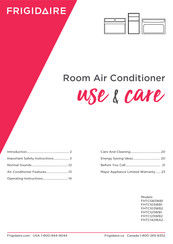 Frigidaire FHTC123WB2 Use & Care Manual