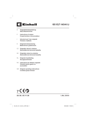 EINHELL GC-CLT 18/240 Li Original Operating Instructions