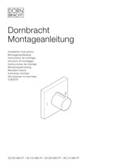 Dornbracht 36 200 985-FF Installation Instructions Manual