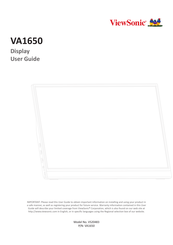 ViewSonic VA1650 User Manual