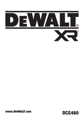DeWalt DCG460Y1NK-XJ Manual