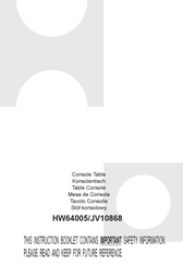 Costway HW64005 Instruction Booklet