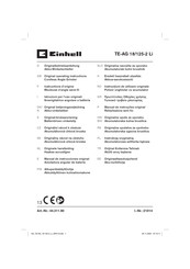 EINHELL TE-AG 18/125-2 Li Original Operating Instructions