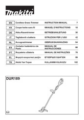 Makita DUR189Z Instruction Manual