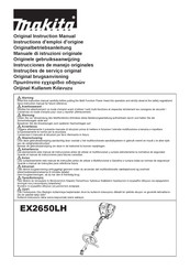 Makita EX2650LH Original Instruction Manual