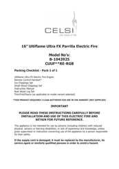 Celsi B-1043925 Instruction Manual