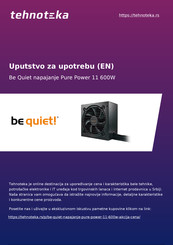 BE QUIET! PURE POWER 11 700W User Manual