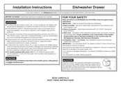 GE Cafe CDD420P3TD1 Installation Instructions Manual