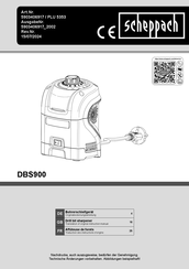 Scheppach DBS900 Translation Of Original Instruction Manual