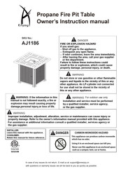AJ Enjoy AJ1186 Owner's Instruction Manual