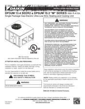 Daikin DP3UM48 4 Series Installation Instructions Manual