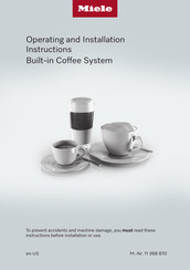 Miele CVA7440GG Operating And Installation Instructions