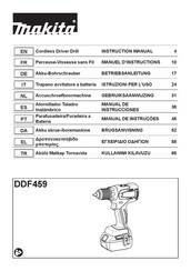 Makita DDF459ZJ Instruction Manual