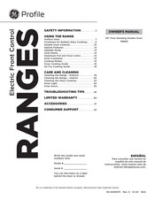GE Profile PB965YP1FS Owner's Manual