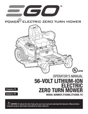 EGO Power+ ZT4200L-FC Operator's Manual