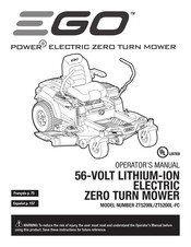 EGO ZT5200L-FC Operator's Manual