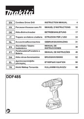 Makita DDF485RTJ Instruction Manual