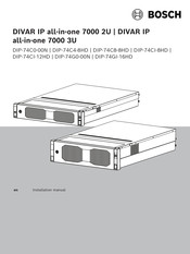 Bosch DIVAR IP all-in-one 7000 2U Installation Manual