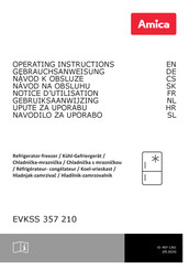 Amica EVKSS 357 210 Operating Instructions Manual
