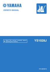 Yamaha YS1028J Owner's Manual