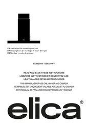 ELICA EES320WT Instruction On Mounting And Use Manual