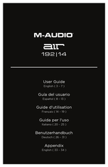 M-Audio AIR 192/14 User Manual