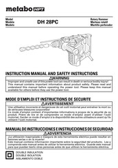 Metabo HPT DH 28PC Instruction Manual And Safety Instructions