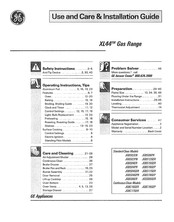 GE JGBC17GER Use And Care & Installation Manual