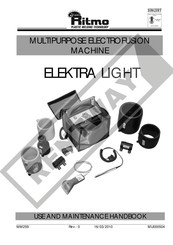 Ritmo ELEKTRA LIGHT Use And Maintenance Handbook