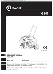 Lumag G3E Original Operating Instructions