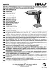 DEDRA DED7052 Instruction Manual And Guarantee