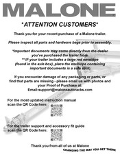 Malone MicroSport MPG444LB-BLK Assembly Instructions Manual