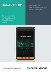 Pepperl+Fuchs Tab-Ex 05 D2 Quick Start Manual