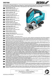 DEDRA DED7060 Instruction Manual And Guarantee