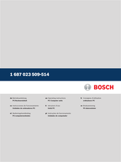 Bosch 1 687 023 510 Operating Instructions Manual