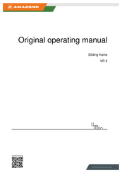 Amazone VR 2 Original Operating Manual