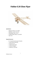 Tony Ray's AeroModel Fokker E.III Slow Flyer Manual
