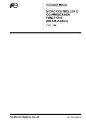 Fuji Electric Model: PXR4 Instruction Manual