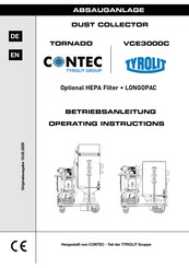 TYROLIT Hydrostress CONTEC TORNADO Operating Instructions Manual