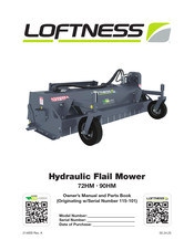 LOFTNESS 72HM Owner's Manual And Parts Book